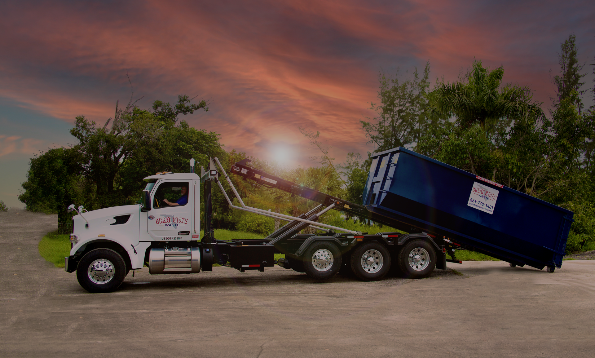 Commercial debris bin delivery in Stuart, FL